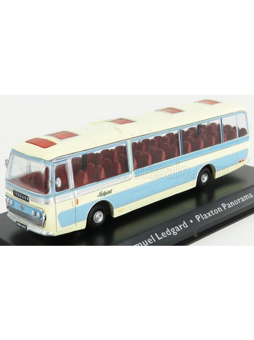 Edicola - LEYLAND LEOPARD AUTOBUS PLAXTON PANORAMA COACH SAMUEL LEDGARD 1965 LIGHT BLUE CREAM