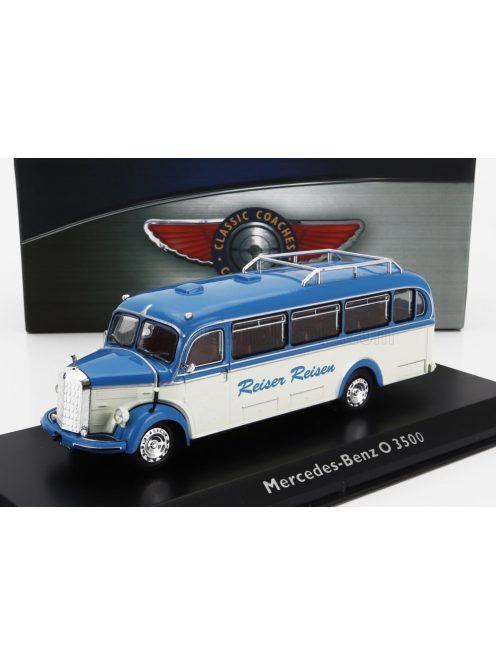 Edicola - MERCEDES BENZ O3500 AUTOBUS REISEN REISEN 1950 BLUE BEIGE