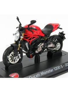   Edicola - DUCATI MONSTER 1200S 2014 - DAMAGE DISPLAY BOX RED BLACK