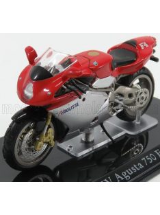 Edicola - MV AGUSTA 750 F4 - DAMAGE DISPLAY BOX RED SILVER