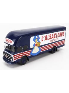   Edicola - SOMUA WITHOUT CARD BOX - SENZA SCATOLA - JL19 TRUCK L'ASCACIENNE BISCUITS TRANSPORTS 1959 BLUE RED WHITE