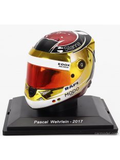   Edicola - Helmet F1 Casco - Sauber C36 Ferrari N 94 Season 2017 Pascal Wehrlein Gold Red Blue