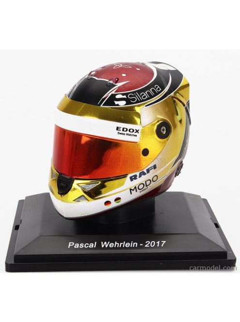 Edicola - Helmet F1 Casco - Sauber C36 Ferrari N 94 Season 2017 Pascal Wehrlein Gold Red Blue