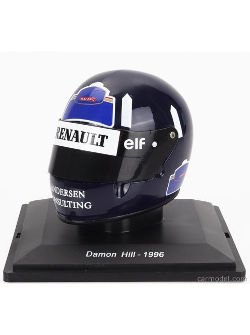 Edicola - Helmet F1  Casco - Williams Fw18 Renault N 5 World Champion Season 1996 Damon Hill Black Blue