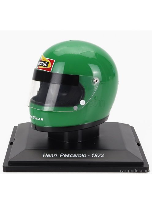 Edicola - Helmet F1 Casco - March 721 N 16 Season 1972 Henri Pescarolo Green