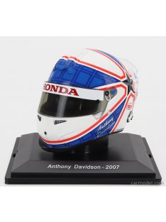   Edicola - Helmet F1 Casco - Super Aguri Sa07 N 23 Season 2007 Anthony Davidson White Blue Red