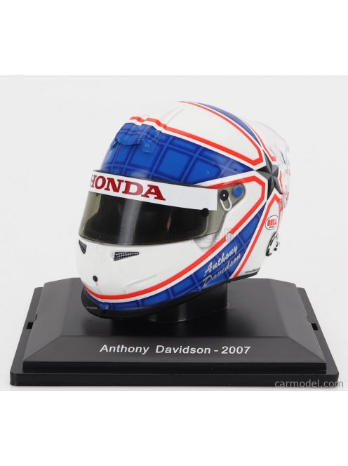 Edicola - Helmet F1 Casco - Super Aguri Sa07 N 23 Season 2007 Anthony Davidson White Blue Red