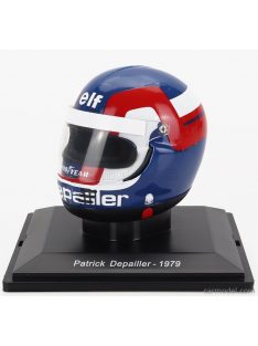   Edicola - Helmet F1 Casco - Ligier Js11 N 25 Season 1979 Patrick Depailler White Blue Red