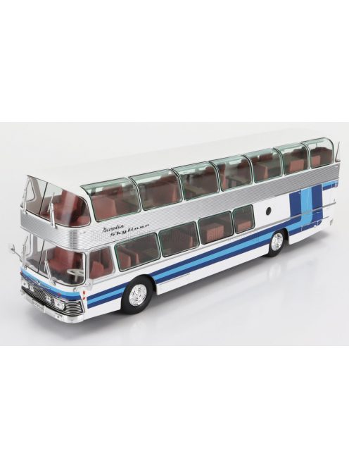 Edicola - NEOPLAN NH22 SKYLINER AUTOBUS 1983 SILVER WHITE BLUE