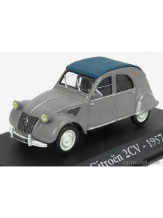   Edicola - Citroen 2Cv Cabriolet Closed 1957 - Con Vetrina - With Showcase Grey