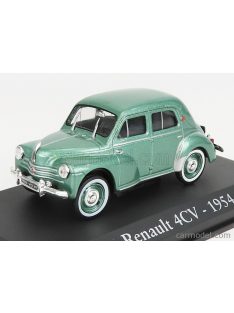   Edicola - Renault 4Cv 1954 - Con Vetrina - With Showcase Green Met