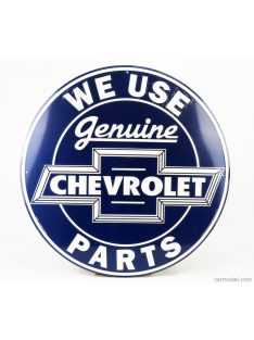   Edicola - Accessories Metal Round Plate - Chevrolet Genuine Parts Blue White