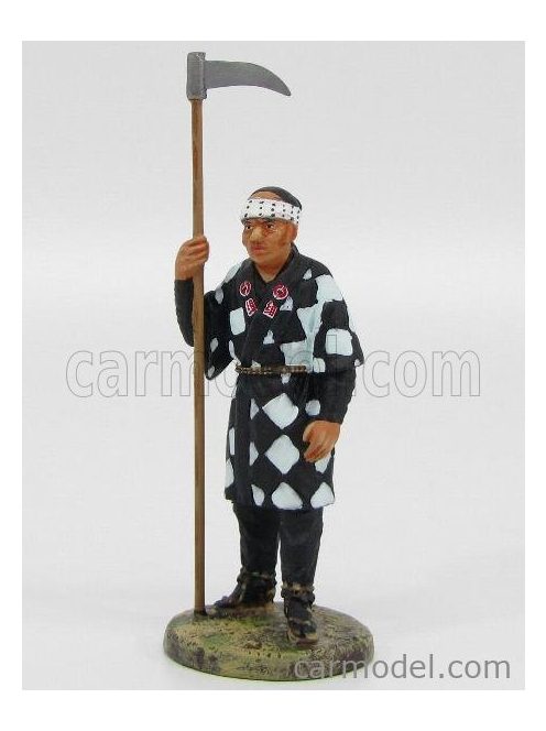 Edicola-Figures - Vigili Del Fuoco Vigile Del Fuoco Giapponese Con Ascia 1858 - Japanese Fireman Black White