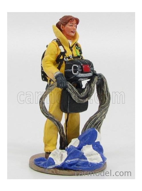 Edicola-Figures - Vigili Del Fuoco Vigilessa Del Fuoco Americana Paracadutista 2003 - Woman Fire Yellow