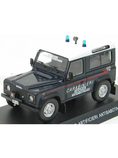 Edicola - LAND ROVER LAND DEFENDER CARABINIERI ARTIFICIERI ANTISABOTAGGIO 1998 BLUE WHITE