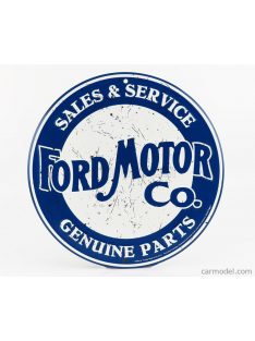   Edicola - Accessories Metal Plate - Ford Motor Co. Sales & Service Blue White