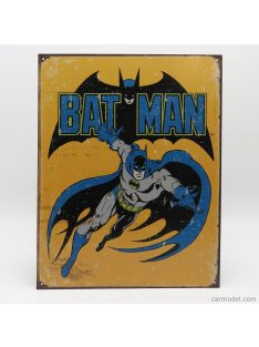   Edicola - Accessories Metal Plate - Batman Retro Yellow Blue Black