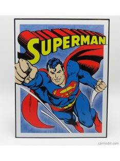   Edicola - Accessories Metal Plate - Superman Retro Blue Red Yellow