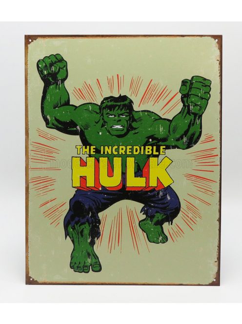 Edicola - Accessories Metal Plate - Hulk Retro Beige Green