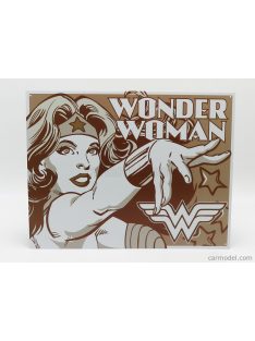 Edicola - Accessories Metal Plate - Wonder Woman Brown White