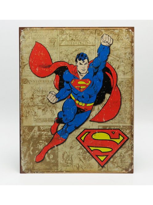 Edicola - Accessories Metal Plate - Superman Beige Red Blue