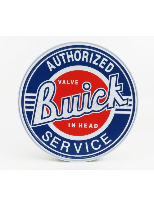 Edicola - Accessories Metal Plate - Buick Authorized Service Blue White Red