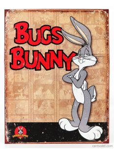   Edicola - Accessories Metal Plate - Bugs Bunny Beige Red Grey