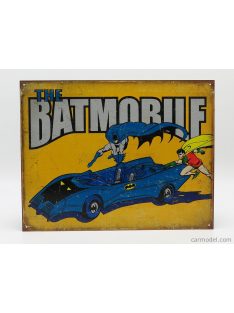   Edicola - Accessories Metal Plate - Batman The Batmobile Yellow Blue