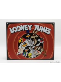   Edicola - Accessories Metal Plate - Looney Tunes Family Red Brown