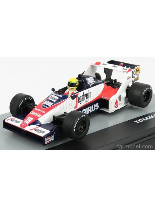 Edicola - Toleman F1 Tg183B N 19 Brazilian Gp 1984 Ayrton Senna White Red Black