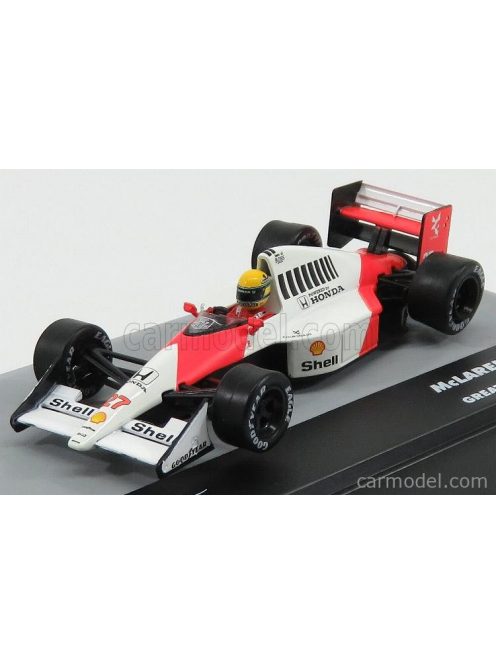 Edicola - Mclaren F1 Mp4/5B N 27 Ayrton Senna British Gp 1990 World Champion White Red