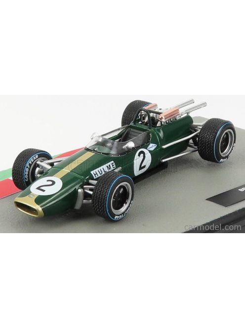 Edicola - Brabham F1 Bt24 N 2 Dennis Hulme Season 1967 World Champion Green Gold