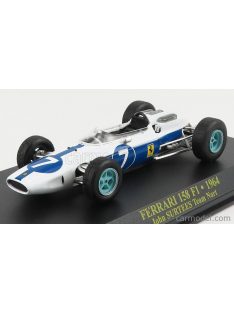   Edicola - Ferrari F1 158 Team N.A.R.T. North American Racing Team N 7 Season J.Surtees 1964 World Champion White Blue