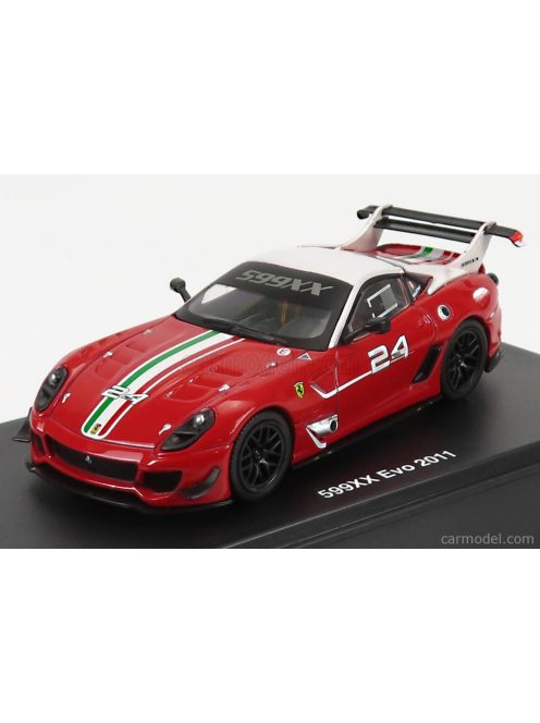 Edicola - Ferrari 599Xx Evo N 24 Racing 2011 A.Martino Red Silver