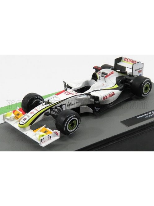 Edicola - BRAWN GP F1  MERCEDES BGP001 N 22 JENSON BUTTON SEASON 2009 WORLD CHAMPION WHITE YELLOW