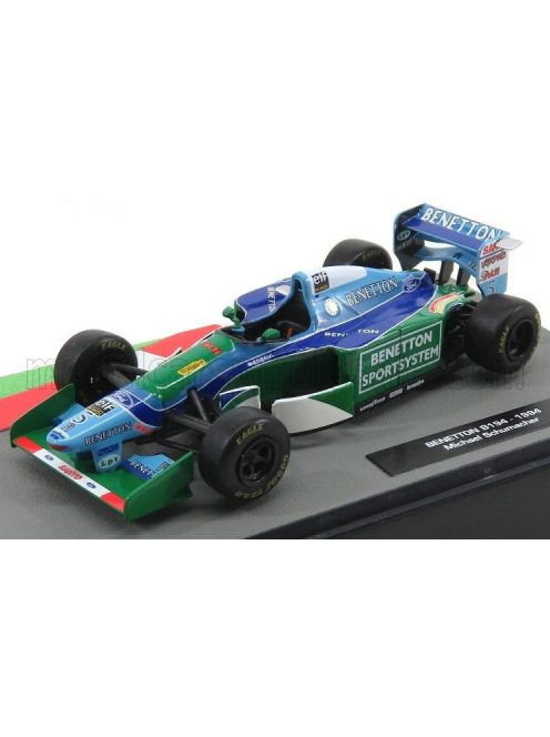 Edicola - BENETTON F1  B194 FORD N 5 MICHAEL SCHUMACHER SEASON 1994 WORLD CHAMPION GREEN BLUE