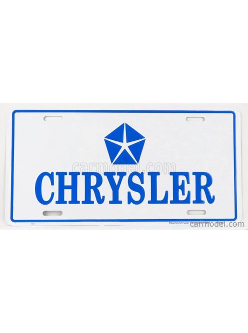 Edicola - Accessories Funny Metal Plate - Chrysler Logo White