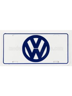   Edicola - Accessories Funny Metal Plate - Volkswagen Logo White Blue