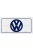 Edicola - Accessories Funny Metal Plate - Volkswagen Logo White Blue