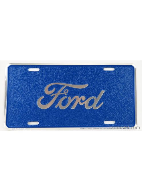 Edicola - Accessories Funny Metal Plate - Ford Script Mosaic Blue