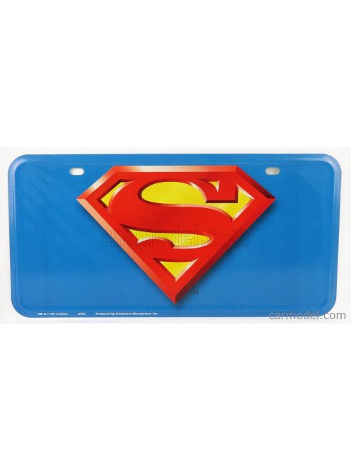 Edicola - Accessories Funny Metal Plate - Superman Logo Blue Red