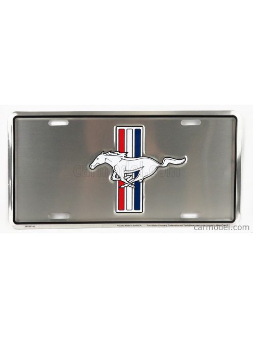 Edicola - Accessories Funny Metal Plate - Ford Mustang Logo Silver