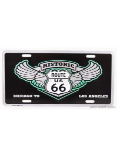   Edicola - Accessories Funny Metal Plate - Route Historic Black Green Silver