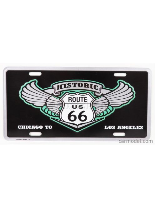 Edicola - Accessories Funny Metal Plate - Route Historic Black Green Silver