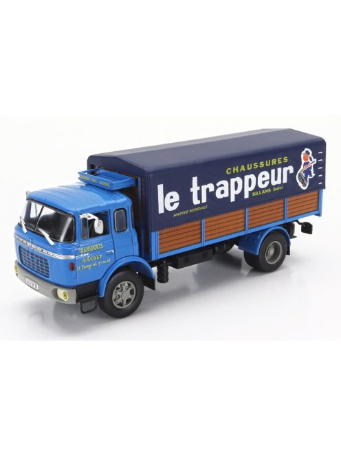 Edicola - BERLIET GRK10 TRUCK TELONATO LE TRAPPEUR 2-ASSI 1962 2 TONE BLUE