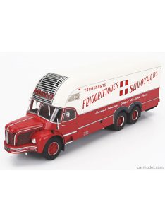   Edicola - Berliet Gbm 10 Truck Savoyards Frigorifiques Transports 3-Assi 1960 Red White