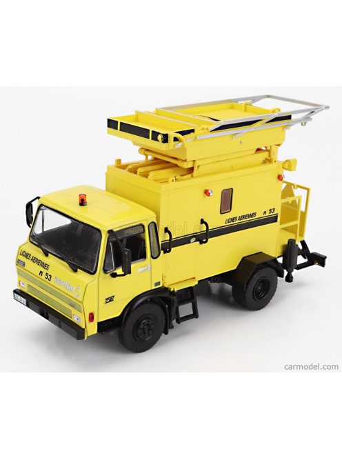 Edicola - Berliet 620 Kb Truck N 53 Surveillance De Lignes Aeriennes Piattaforma 2-Assi 1977 Yellow