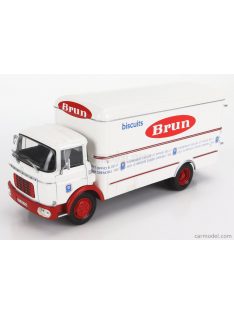   Edicola - Berliet Gak Truck Biscuit Brun 2-Assi 1959 White Red