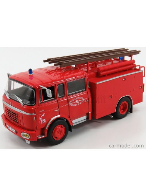 Edicola - Berliet Fpt Gak 20H Tanker Truck With Scala - Fire Engine - Vigili Del Fuoco Red