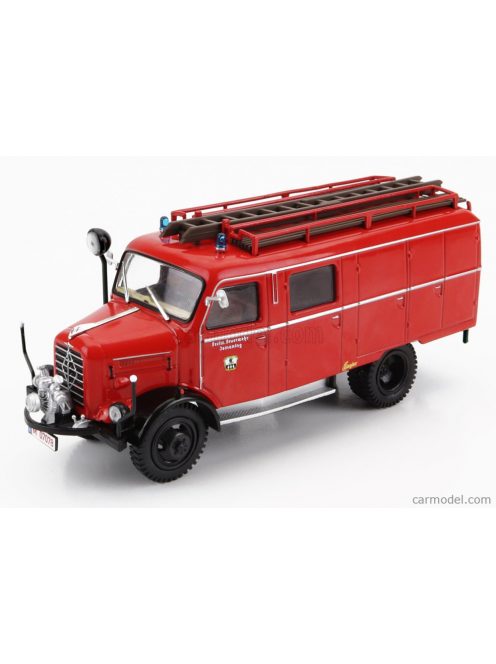 Edicola - Borgward Lf8 Truck 1958 - Fire Engine - Vigili Del Fuoco - Feuerwehr Red Black